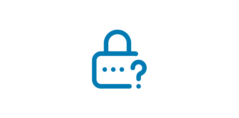 Icon of an unlocked blue lock with three horizontal dots next to it, suggesting an open lock or access. The image is simple and set against a white background.
